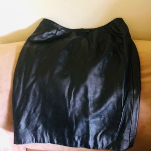 Butter soft leather skirt